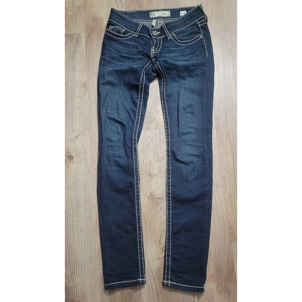 Bke Stella skinny Denim Jeans Size 25r bling pockets